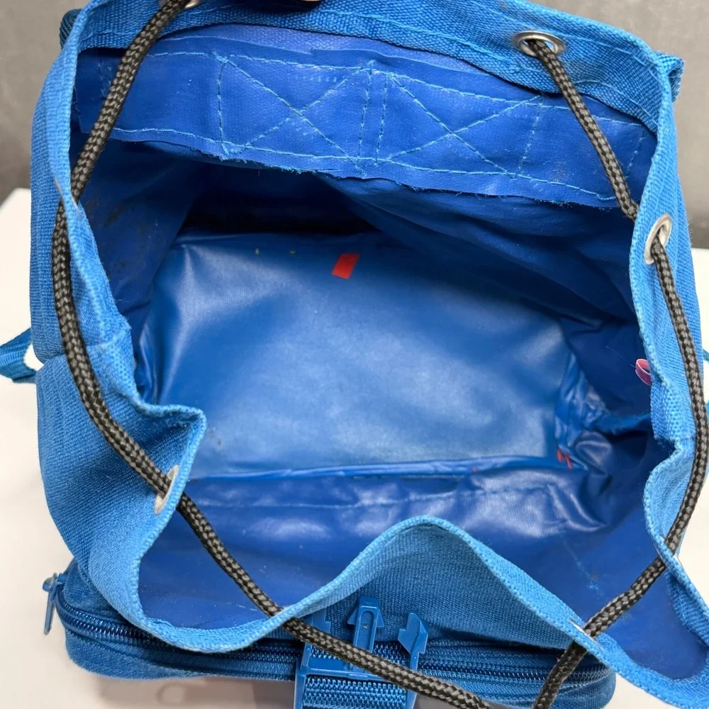 Vtg 90s Disney Winnie The Pooh Kid's Pooh 100 Acre Woods Blue Mini Backpack Bag